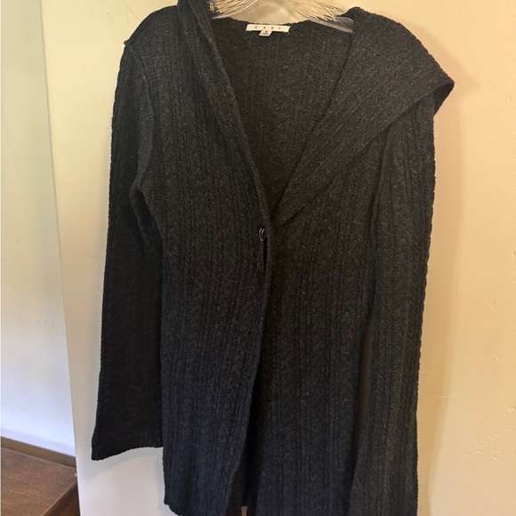 CAbi Charcoal Cable Knit Women's Cardigan - Picture 1 of 4